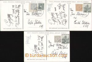 93372 - 1936 TURNOV  sestava 3 pohlednic vydaných k XXIV. výstavě