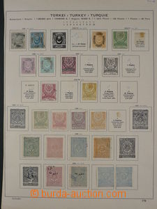 93506 - 1865-1940 TURKEY  collection of stamps on free album sheets 