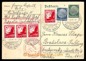93653 - 1938 DEUTSCHLAND  dopisnice 6Pf dofr. zn. 4Pf Hindenburg + l