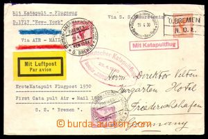 93709 - 1930 KATAPULT  Let. dopis vyfr. zn. Mi.379, A379 a 381, vál