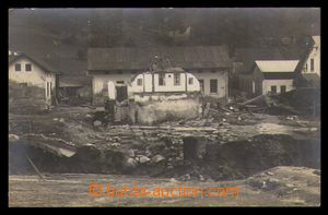 93737 - 1916 DESNÁ (Tiefenbach) - záběr na zničenou budovu po pr