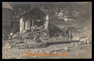 93738 - 1916 DESNÁ (Tiefenbach) - záběr na zničenou budovu po pr