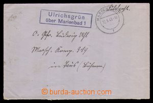93772 - 1943 poštovna ULRICHSGRÜN (Oldřichov u Mariánských Láz