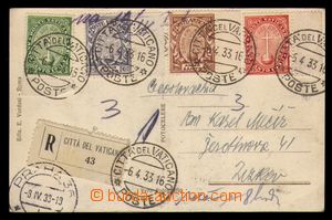 93864 - 1933 R-pohlednice do ČSR, vyfr. zn. Mi.17-20, Svatý rok sp