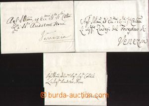 93915 - 1784-96 comp. 3 pcs of folded prephilatelic letters with big