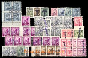 93932 - 1945 Postage due stmp provisory, selection of 59 pieces stam