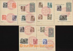 94016 - 1944 KHUST, comp. 3 pcs of Hungarian PC, mounted Hungarian s