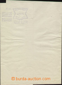 94052 - 1943 novinový rukáv s modrým OVS PRAG 8/ PRAHA 8/ 30.9.43