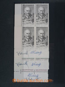 94081 - 1961 Pof.1172, 1173, 1175, Kulturní osobnosti, rohové 4-bl