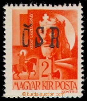 94113 - 1944 MUKACHEVO  Hungarian stmp with black overprint Czechosl