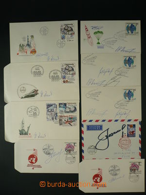 94195 - 1971-79 ASTRONAUTS  comp. 9 pcs of FDC with signatures - Rem