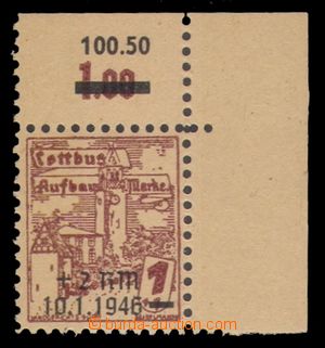 94309 - 1946 SOVIET ZONE / COTTBUS  Mi.25x, dřevitý paper, c.v.. 1