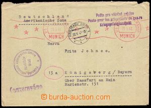 94403 - 1947 HAVLÍČKŮV BROD  letter sent from Military POW camp i