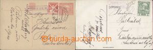 94406 - 1918-21 poštovna PŘÍBRAM NA MORAVĚ, 2 různá razítka, 