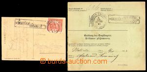 94407 - 1904-20 poštovna SKALIČKA U HRANIC, 2 různá razítka, Ge