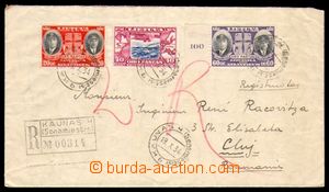94419 - 1934 R-dopis zaslaný do Rumunska, vyfr. zn. Mi.385-387, R-r