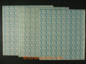 94423 - 1919 Mi.102 IIA 2x, Chain Breaker, 100-stamps sheet, 1x 90- 