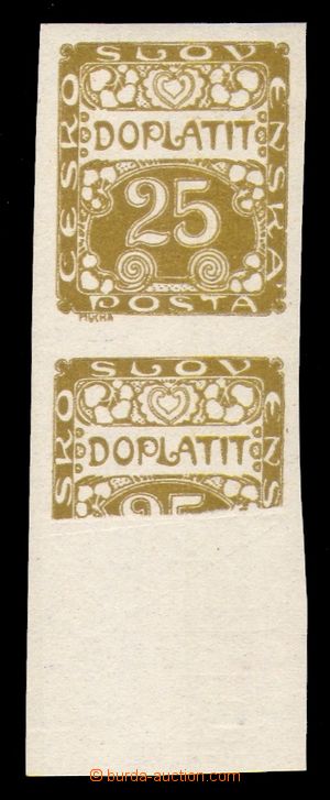 94454 - 1919 Pof.DL5 Ornament 25h - ornamental printing, vertical pa