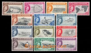 94531 - 1956 SG.57-69, Fauna, country and map/-s, complete set, ligh
