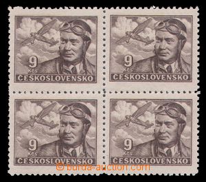 94572 - 1946 Pof.L19, Air Motifs, block of four, on/for UL stamp. do
