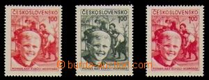 94585 - 1953 comp. 3 pcs of PLATE PROOF, For Children-issue, unissue