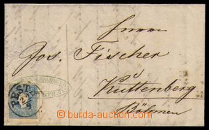 94660 - 1860 folded letter with 15 Kreuzer, Mi.15, CDS Pesth/ 22.9. 