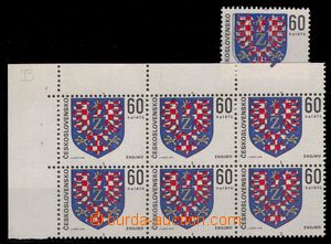 94687 - 1975 Pof.2134, Znojmo, levý horní rohový 6-blok, posun pe