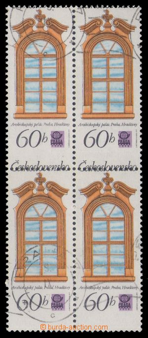 94769 - 1977 Pof.2243, Historická okna, razítkovaná s lepem, 4-bl