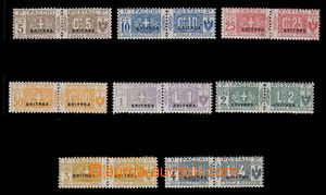 94840 - 1916 Parcel stamps Mi.1-8, undetached, value 10C blue with c