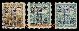 94874 - 1925 Pof.PD1 (used) + PD5 (hinged), PD6 (mint never hinged),