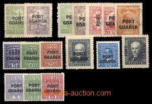 94903 - 1925 LOCAL ISSUE / PORT GDAŃSK  Mi.12-13, 15-17, 18-19 (use