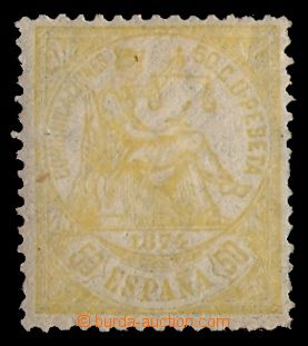 94918 - 1874 Mi.141, Alegorie 50C žlutá, kat. 100€, kzy