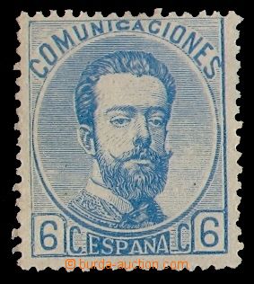 94919 - 1872 Mi.112, Král Amadeo I., 6C modrá, kat. 120€