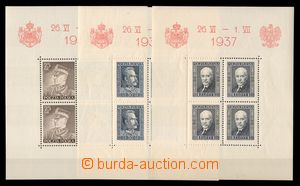 94921 - 1937 Mi.Bl.2 + Bl.3 + Bl.4, Visit Romanian King, c.v.. 90€