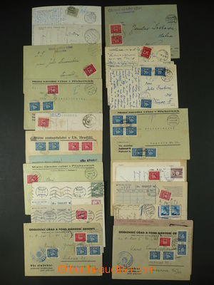 94946 - 1945-74 selection 24 pcs of entires, burdened with postage-d