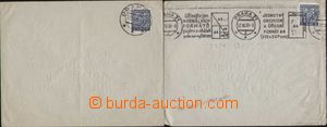 94948 - 1931-33 BRAILLE MAIL  two letters franked stmp Coat of arms 