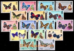 95082 - 1974 Mi.330-345, Butterflies, complete set, nice, c.v.. 80�