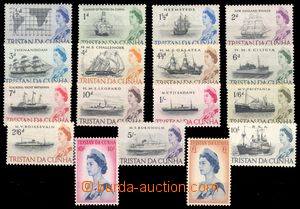 95147 - 1965 Mi.71-87, Elizabeth II. + ships, complete set, nice, c.