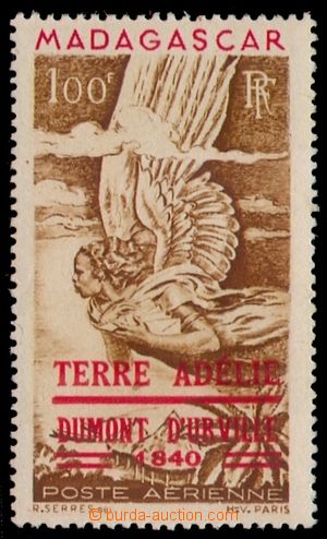 95175 - 1948 Mi.417, Letecká známka s červeným přetiskem TERRE 