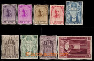 95182 - 1932 Mi.333-341, Kardinál Mercier, kompletní série, lehč