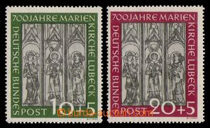 95213 - 1951 Mi.139-140, 700 let Mariánského kostela v Lübeku, lu