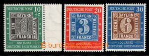 95214 - 1949 Mi.113-115, 100 let německé známky, luxusní, kat. 1