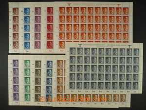 95252 - 1941 GENERAL GOVERNMENT  Mi.71-82 Hitler, selection of compl