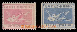 95316 - 1868 HOTELPOST / RIGI - SCHEIDEK  2 pcs of hotel stamps c.v.