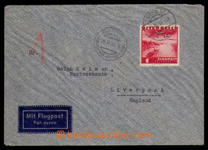 95378 - 1938 Let-dopis do Anglie vyfr. leteckou zn. 1Sch, Mi.608, DR