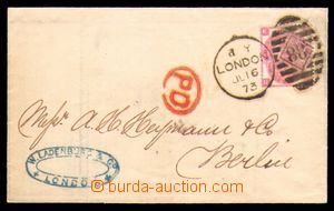 95456 - 1873 skládaný přebal dopisu do Berlína vyfr. zn. Mi.41, 
