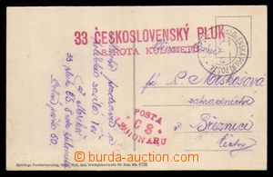 95477 - 1919 33. čs. pluk / 8. rota kulometů červený luxusní ot