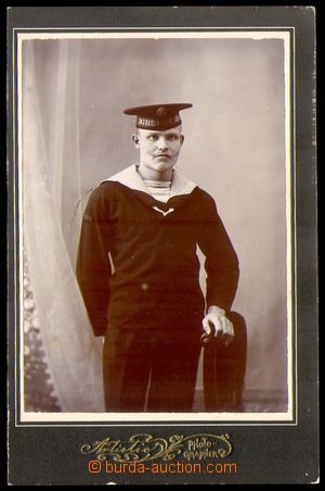 95572 - 1905? PORTRÉT  kabinetní foto námořníka z lodi S.M.S. K