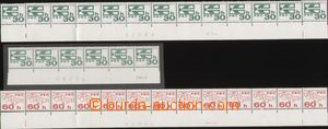 95644 - 1976 Pof.2216a + b + 2217, Svitkové, 2x 13-páska + 1x 6-p