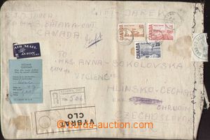 95680 - 1968 R-dopis vyfr. zn. Mi.406, 408, 409, DR BATAWA, ONT. 12.